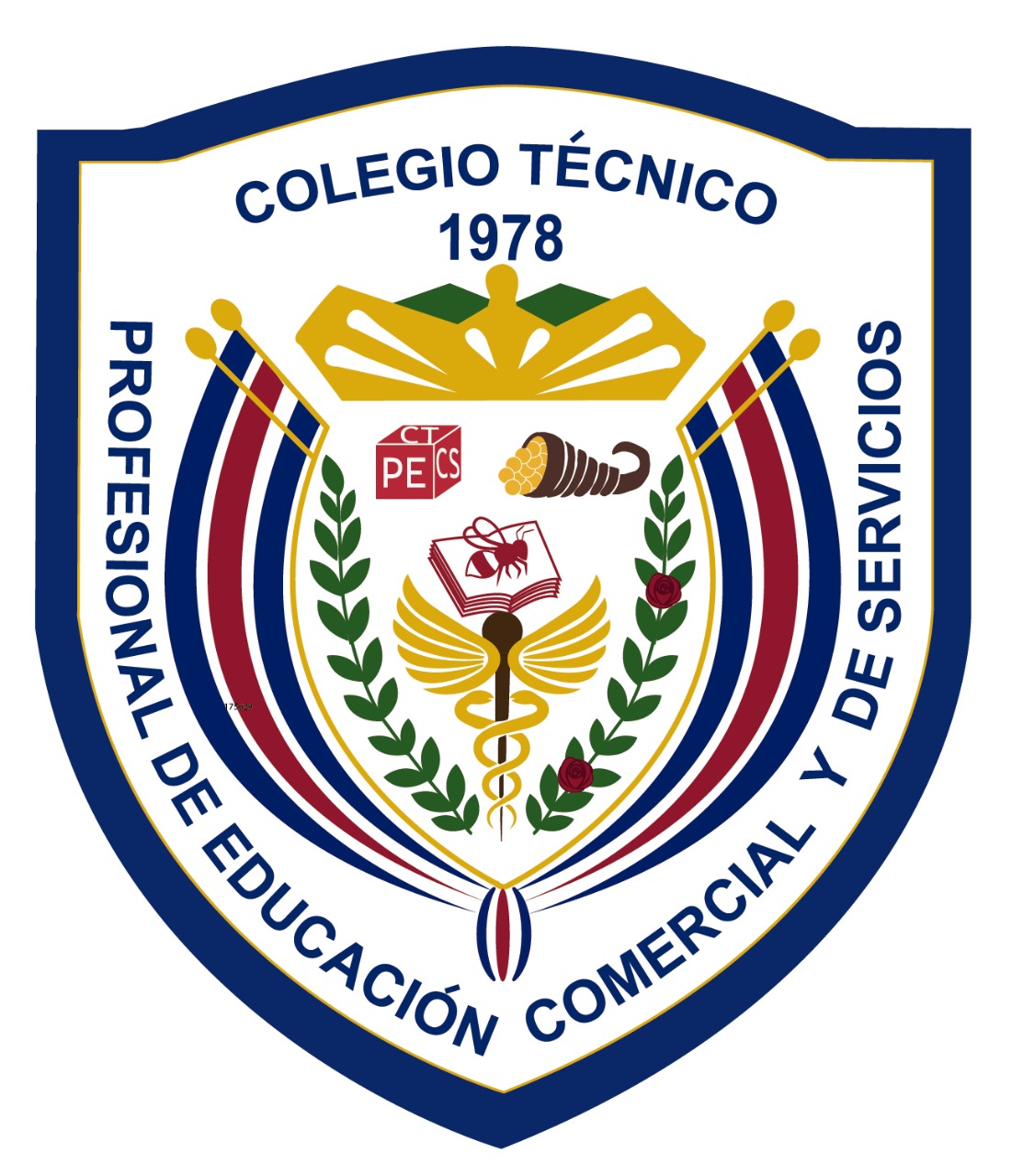 Escudo del Colegio Técnico Profesional de Educación Comercial y de Servicios, 1978